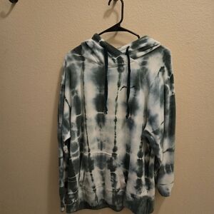 Pink brand tye dye hoodie